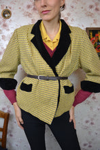 Charger l&#39;image dans la galerie, Veste en laine jaune 50s T.40-42
