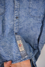 Charger l&#39;image dans la galerie, Chemise manches courtes bleue à motifs T.XL
